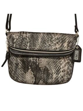 Relic by Fossil Crossbody Bag Snake Print Faux Leather Adjustable Strap Purse